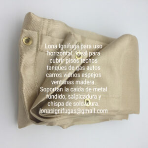 Lona Ignifuga Silica resiste el fuego directo