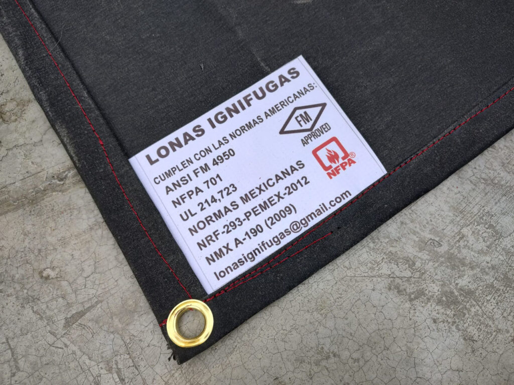 lona ignifuga de algodón marca blosbit