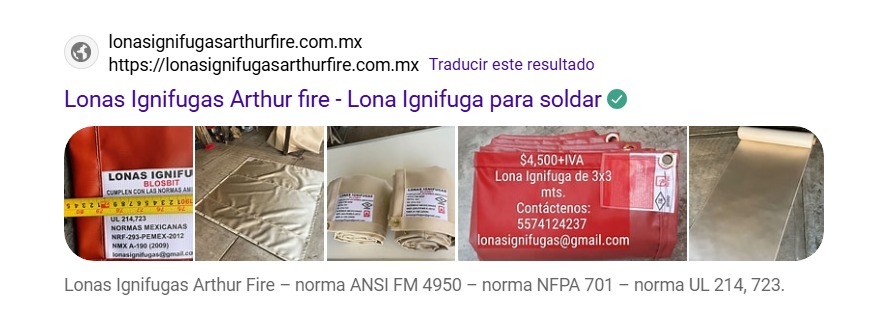 lona ignifuga para soldar arthur fire